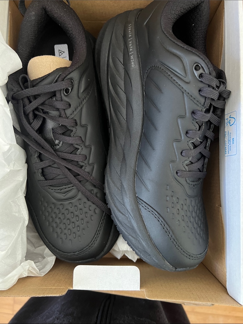 Hoka One One Black Performance Sneakers - Picture 5 of 5